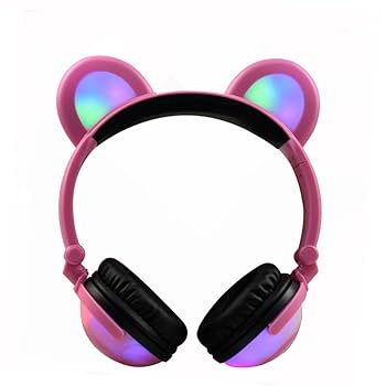 Amazon.co.jp: GZCRDZ キッズヘッドフォン クマの耳に